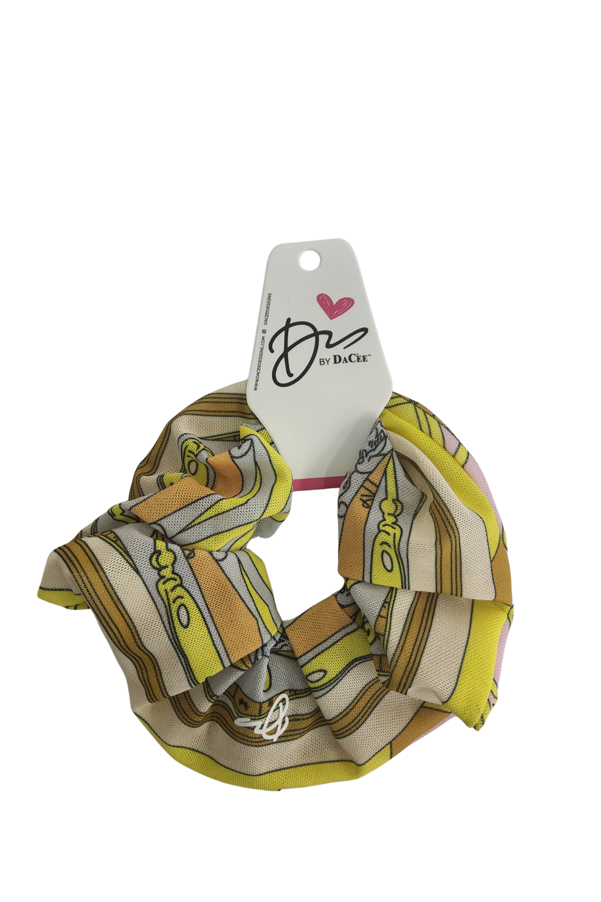 Pucci Inspired Mesh Scrunchy