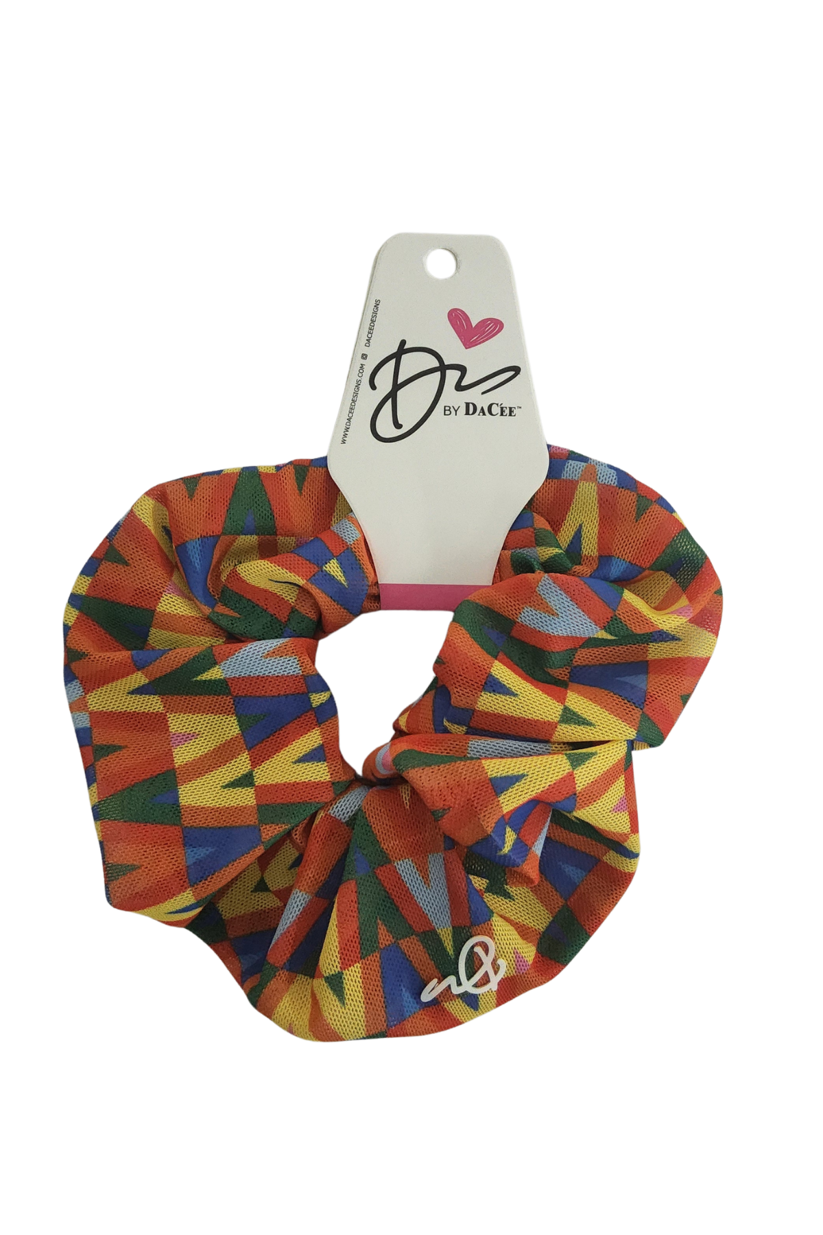 Pucci Inspired Mesh Scrunchy