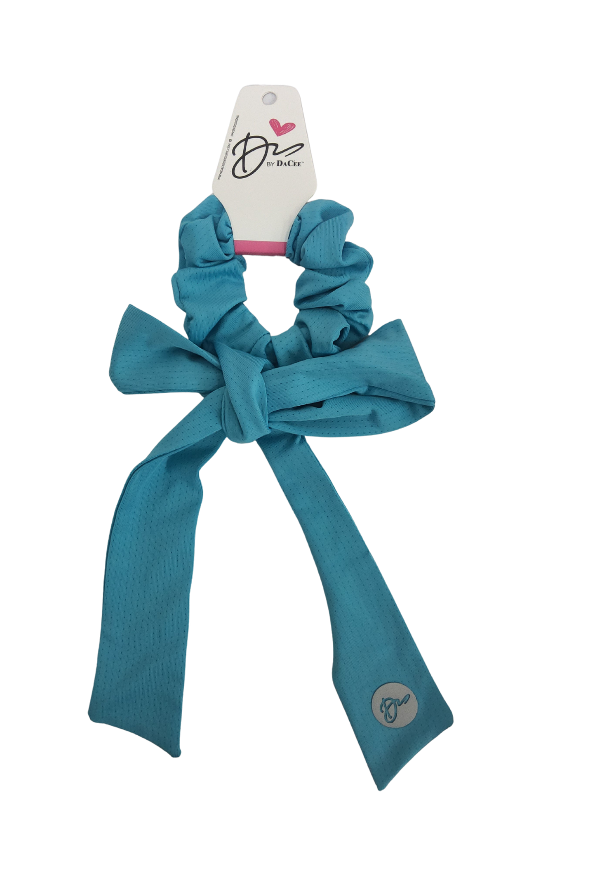 Spacer Mesh Bow Sports Large Bow Scrunchy