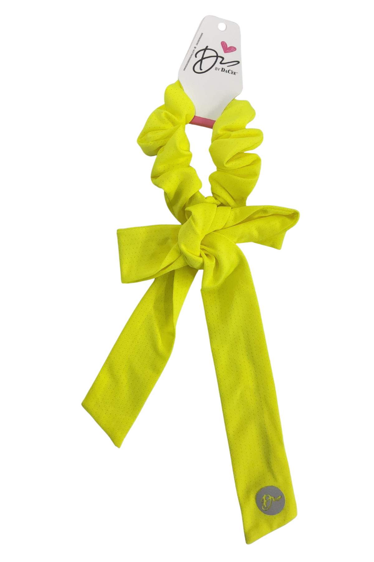 Spacer Mesh Bow Sports Large Bow Scrunchy