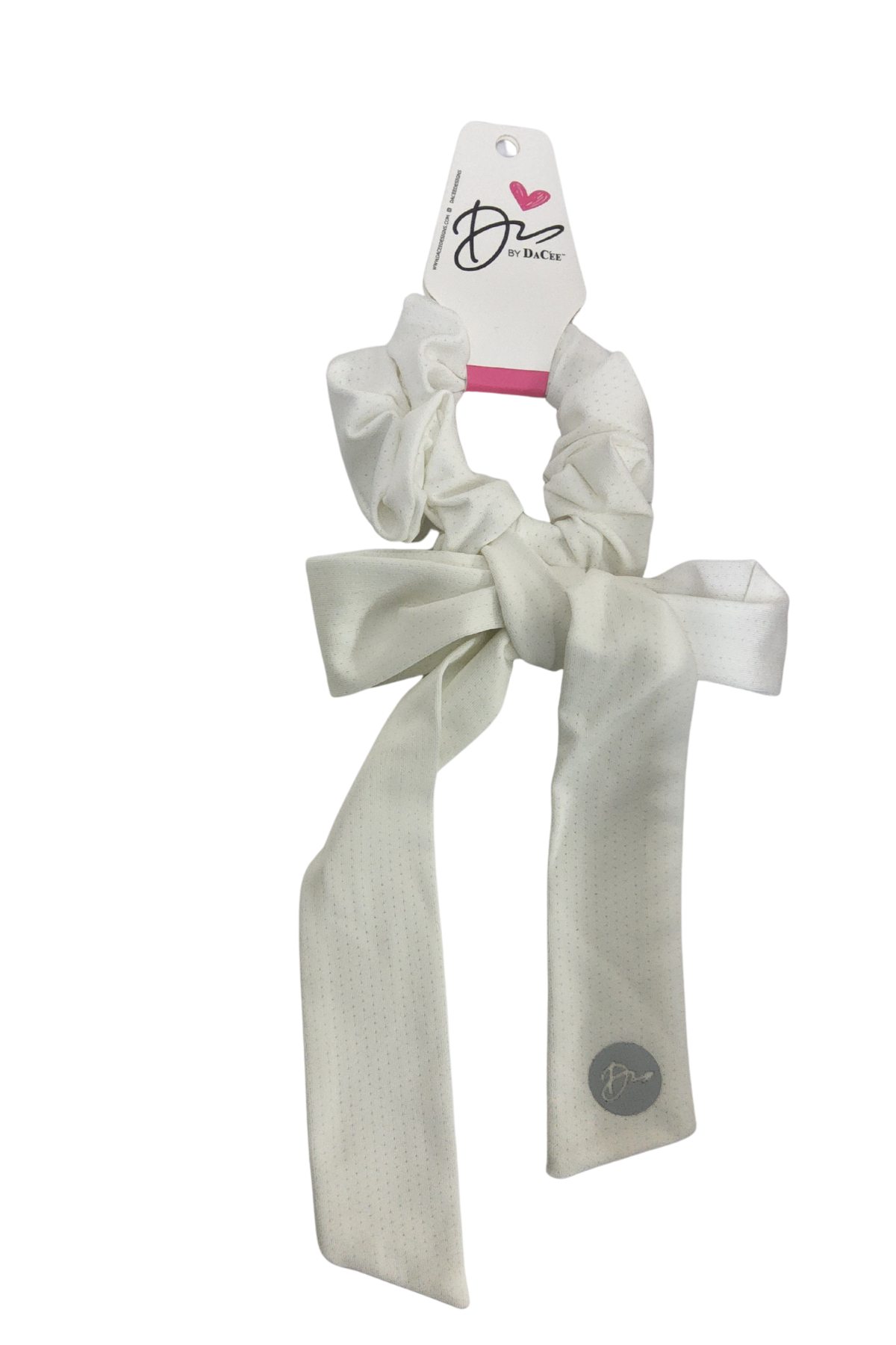 Spacer Mesh Bow Sports Large Bow Scrunchy