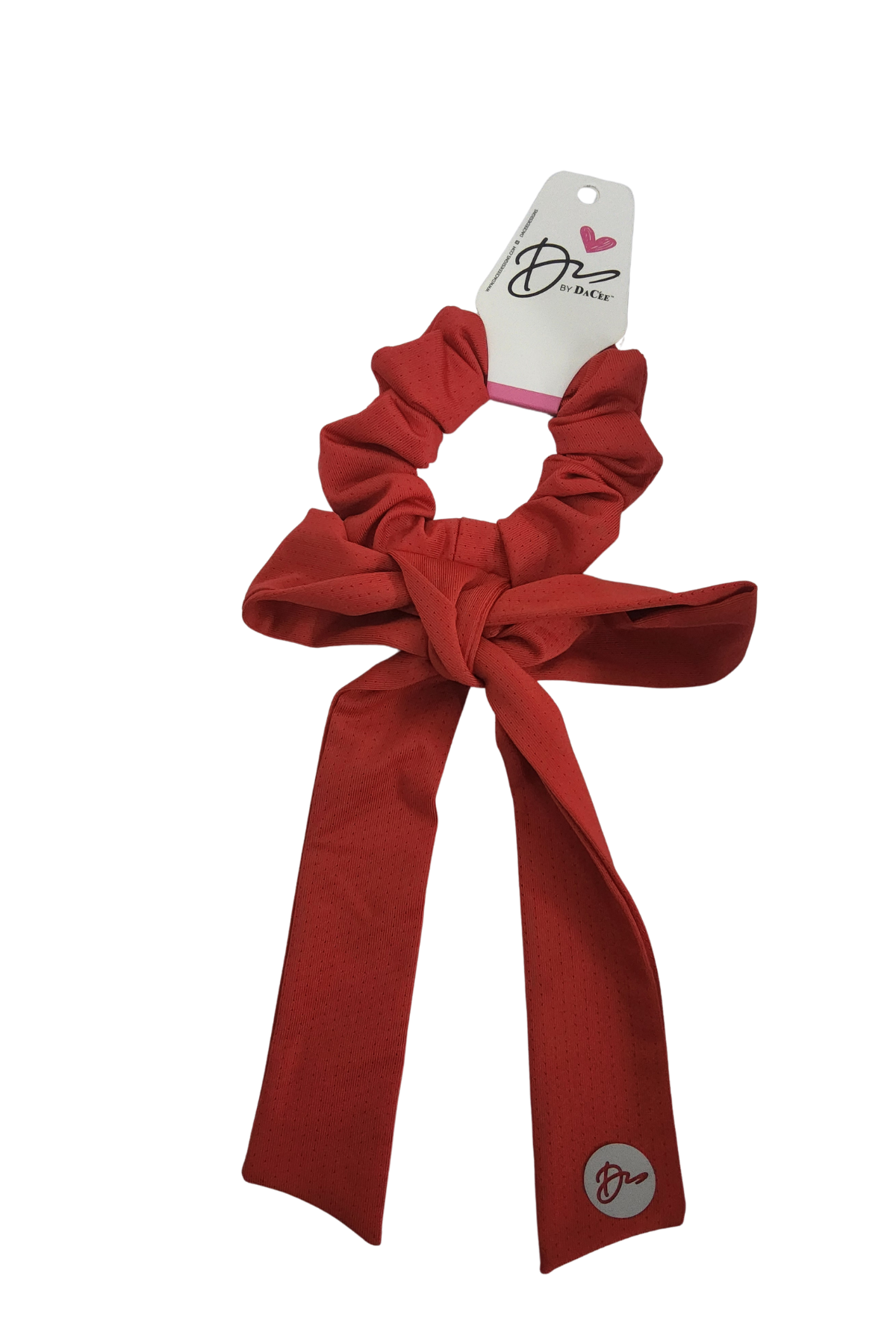 Spacer Mesh Bow Sports Large Bow Scrunchy